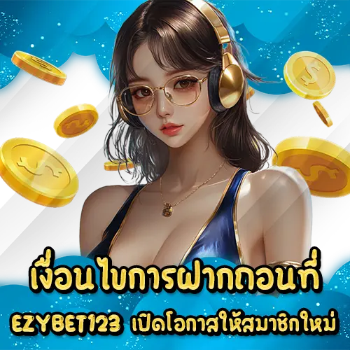 เงื่อนไขการฝากถอนที่ EZYBET123 เปิดโอกาสให้สมาชิกใหม่